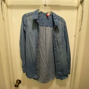 jean long sleeve cover up